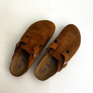 Birkenstock Brown Suede Mules